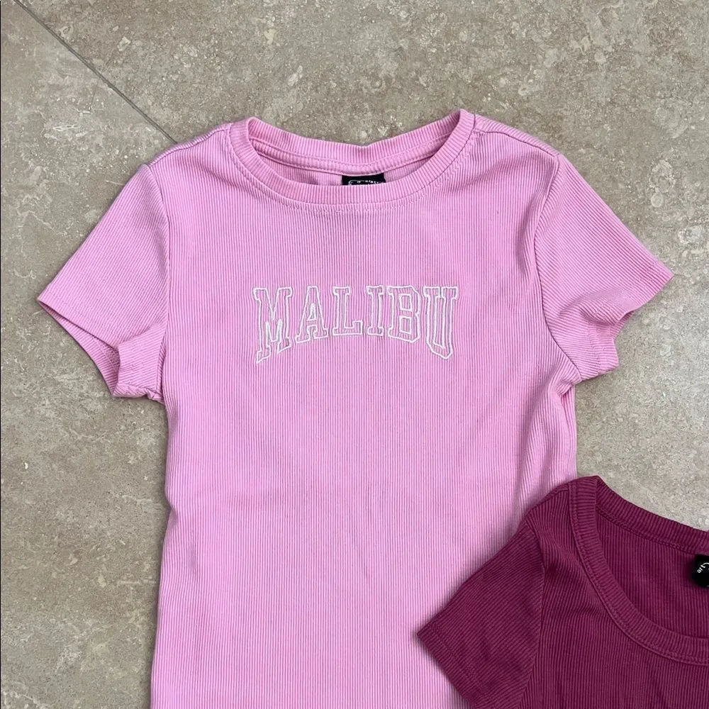 Art Class Pink and Burgundy Kids T-Shirts Bundle